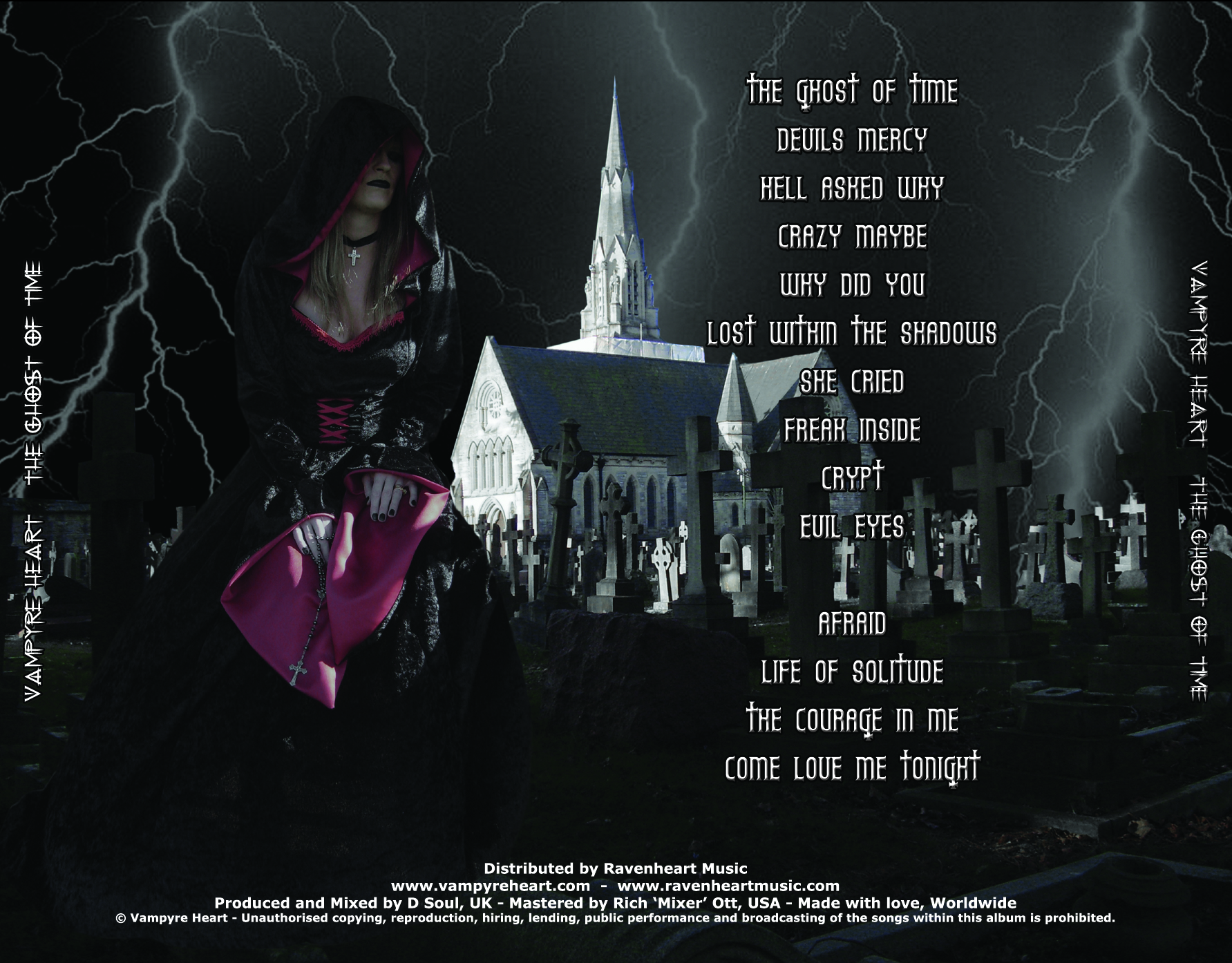 Vampyre Heart - The Ghost of Time - Double Album - Back Cover